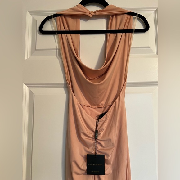 JLUXLABEL ‘Blush February Gold Clasped Halter Dress’ - Picture 4 of 8